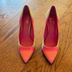 Mix No. 6 Vibrant Pink and Yellow Heels